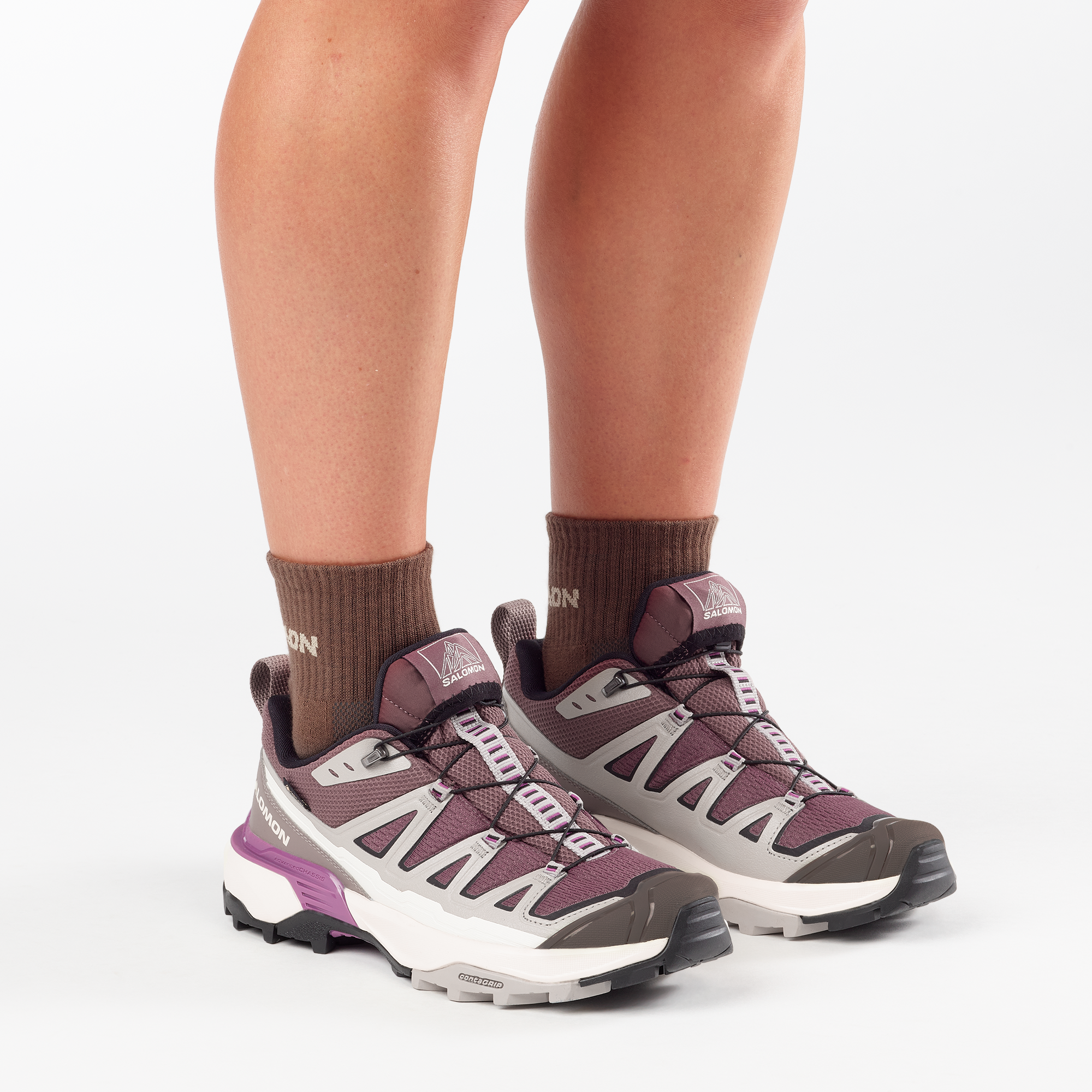Salomon X Ultra 360 Edge Gore-Tex Hiking & Backpacking Shoes Womens Huckleberry
