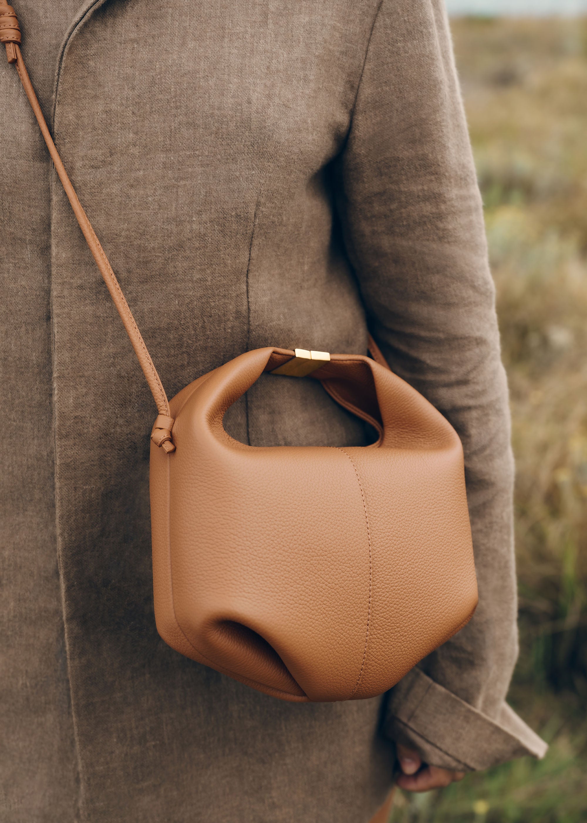 Polene Beri Textured Camel