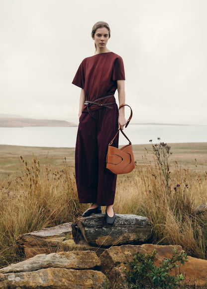 Polene Nodde Hobo Smooth Cognac