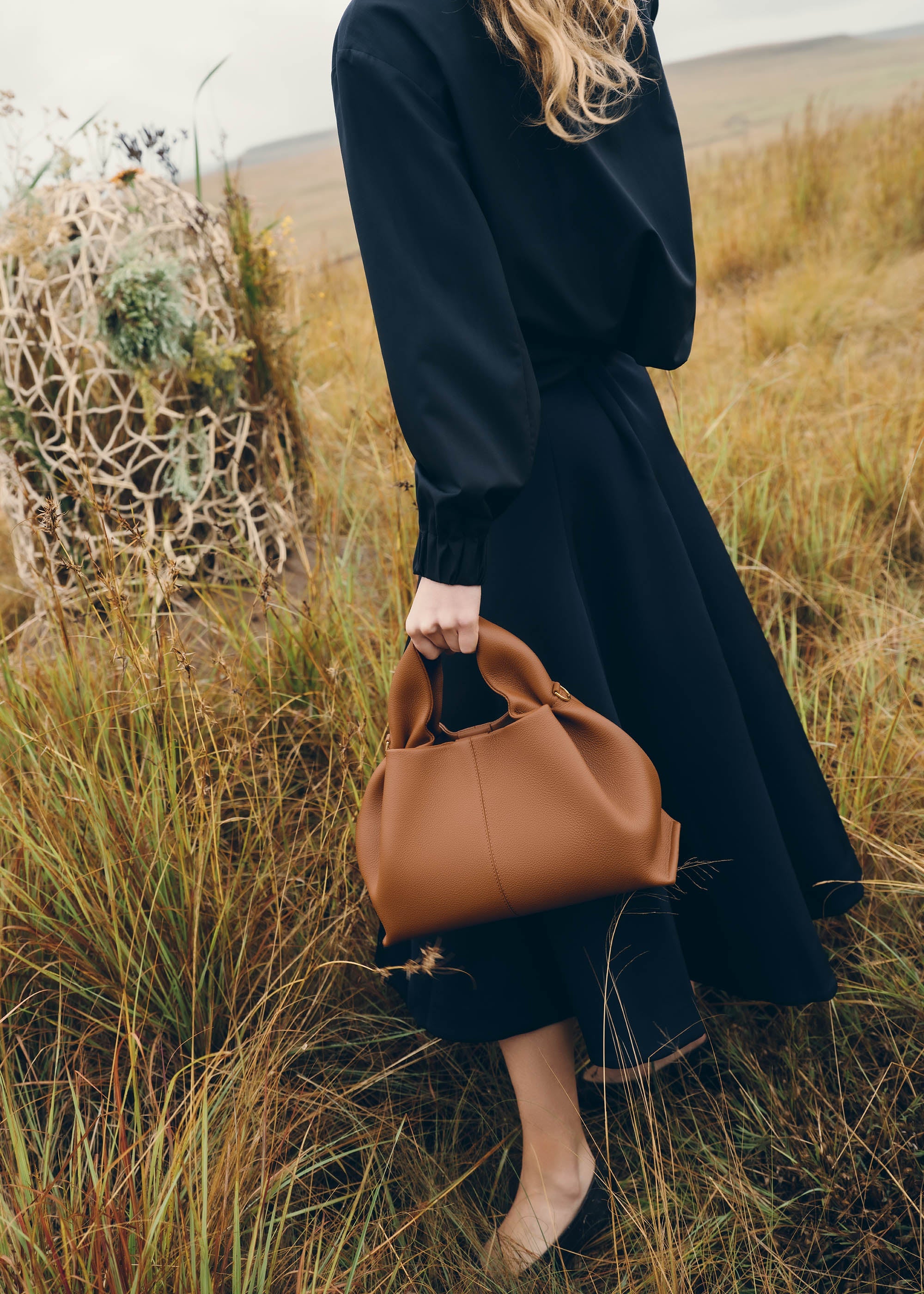 Polene Numero Neuf Textured Camel