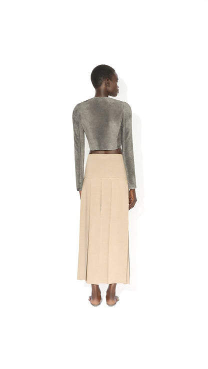 Alaïa Suede Goatskin Tailored Jacket