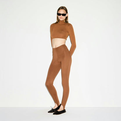 Skims The Essential Collection High-Waisted Stirrup Legging Bison