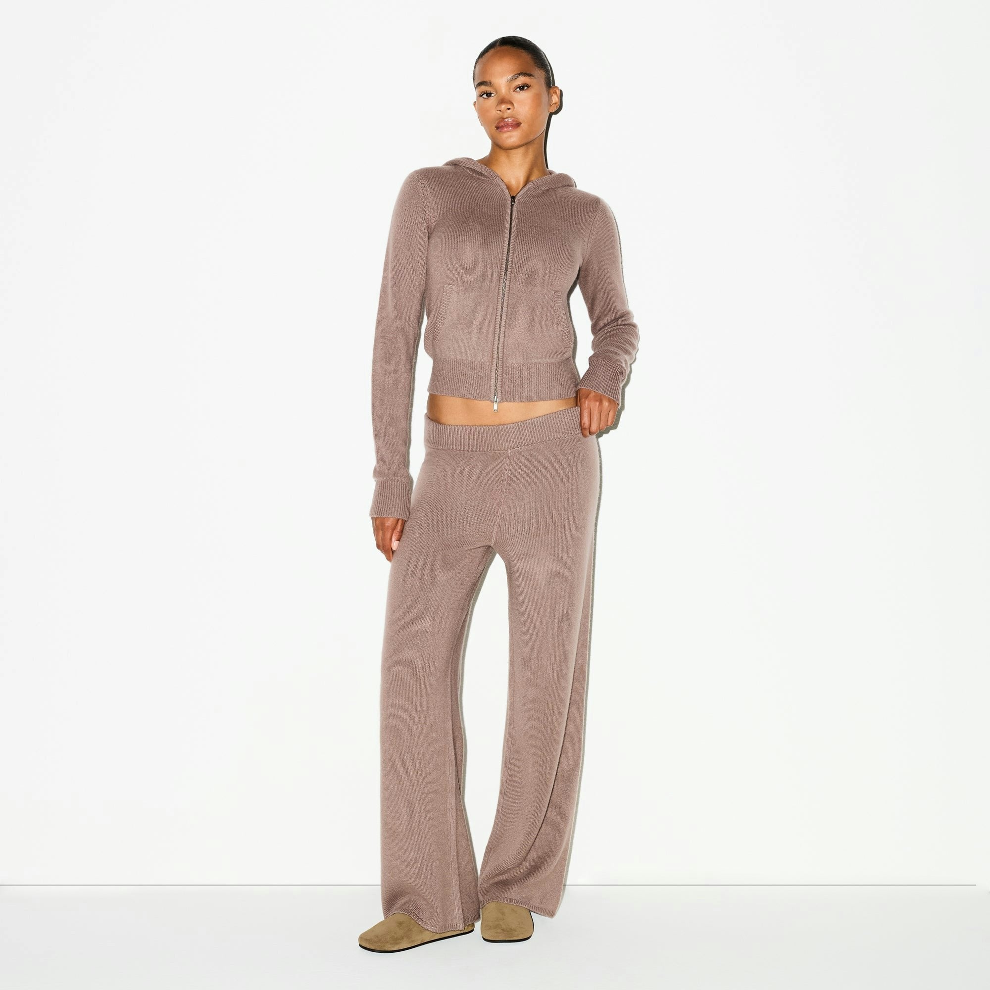 CASHMERE WIDE LEG PANT