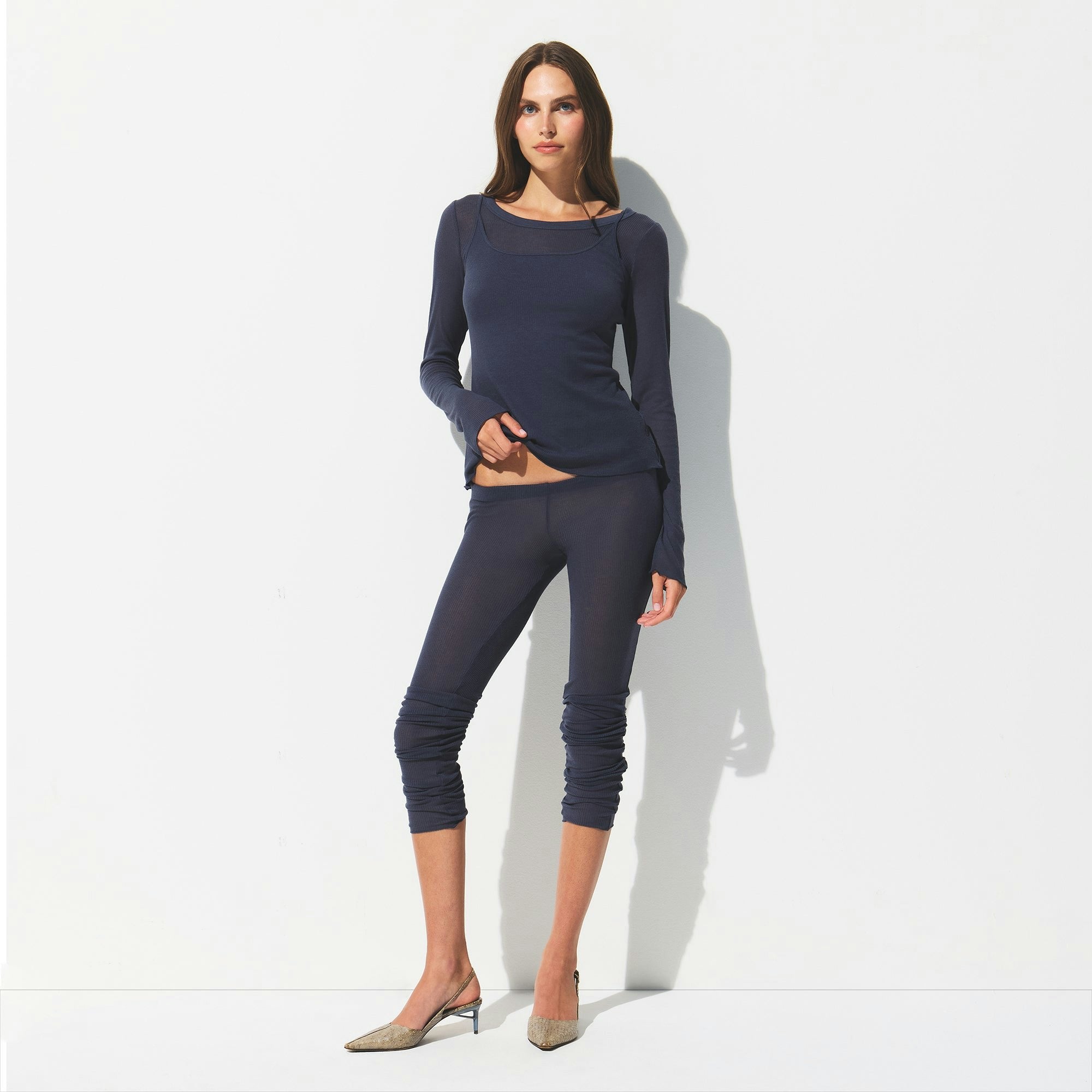 SHEER RIB LEGGING