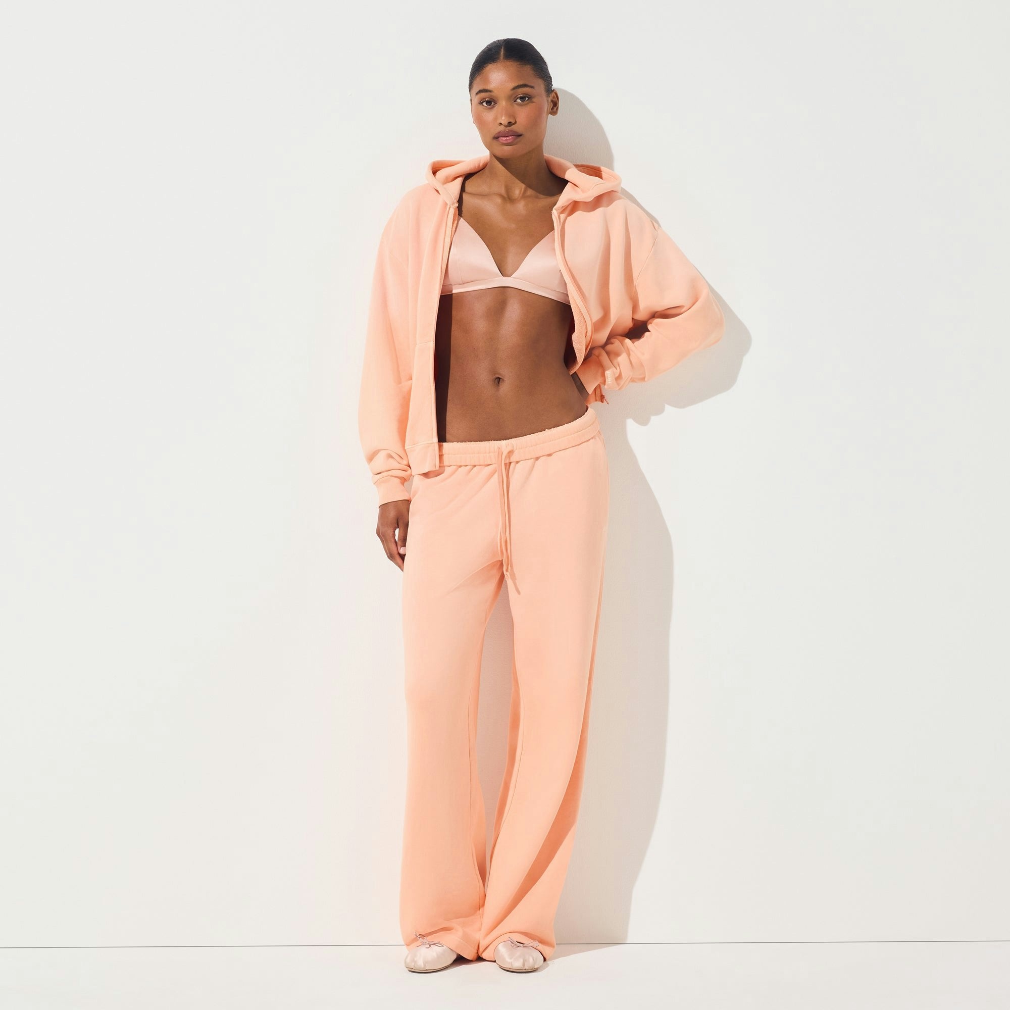 FRENCH TERRY STRAIGHT LEG PANT