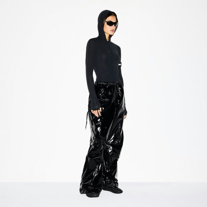 Skims Nikeskims Accessories Shiny Nylon Cargo Pant Obsidian