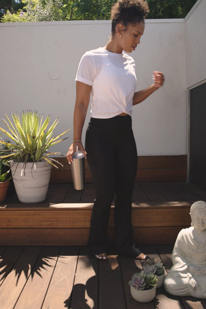Fabletics Oasis PureLuxe High-Waisted Kick Flare