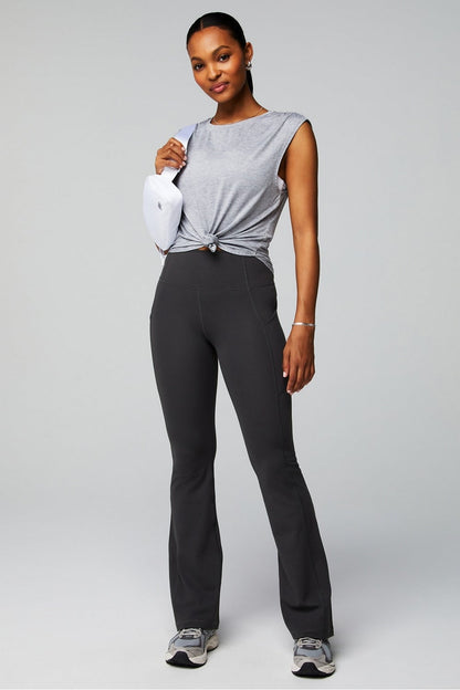 Fabletics Oasis PureLuxe High-Waisted Pocketed Kick Flare