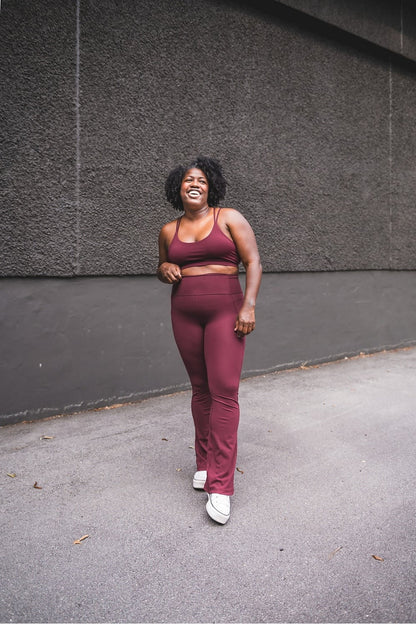 Fabletics Oasis PureLuxe High-Waisted Pocketed Kick Flare