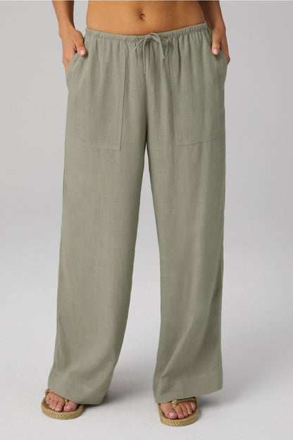 Fabletics Lifestyle Linen Straight Leg Pant