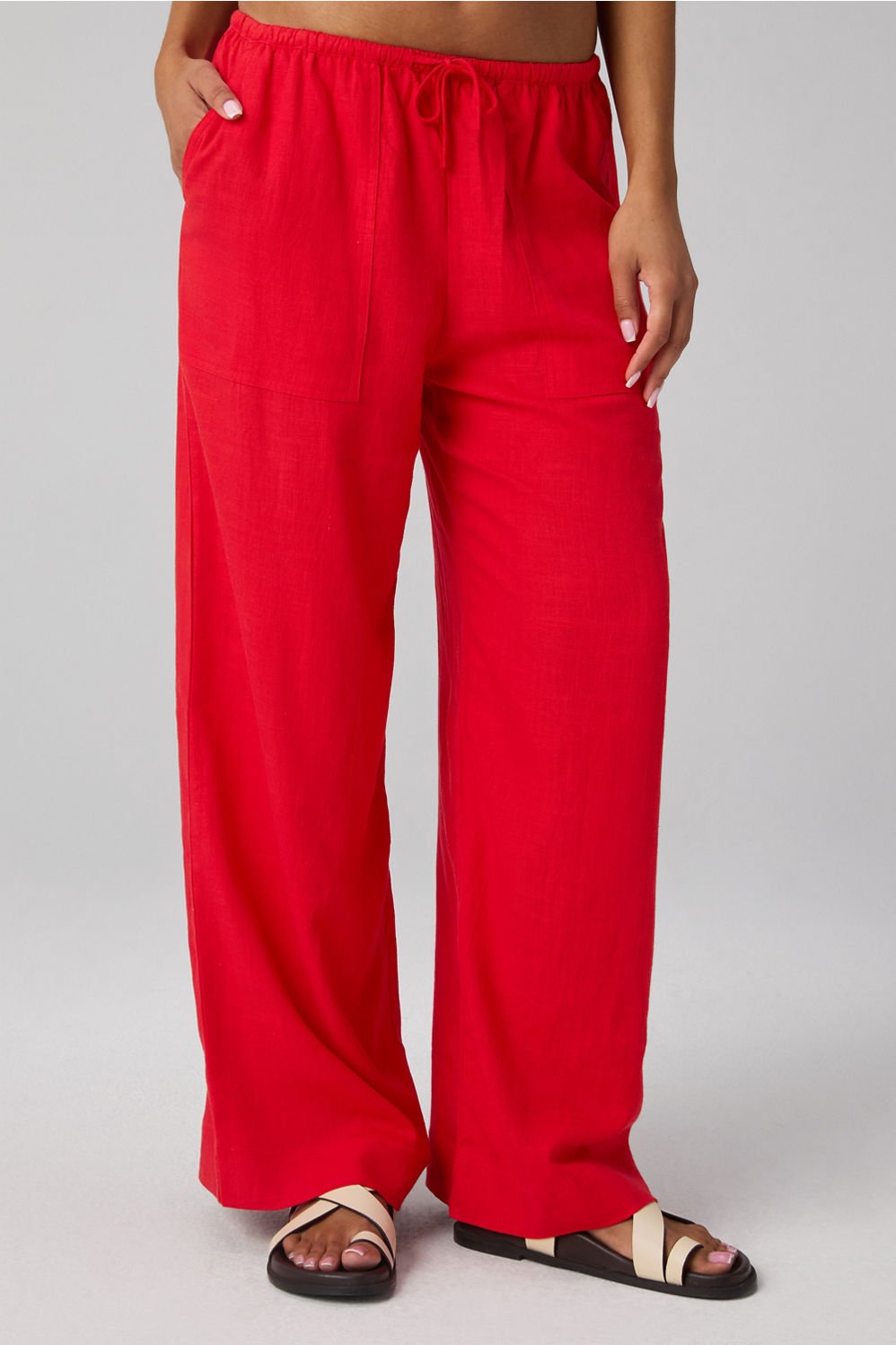 Fabletics Lifestyle Linen Straight Leg Pant