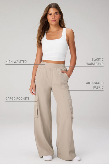 Fabletics Downtown Wide Leg Cargo Pant