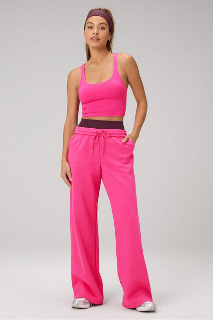 Fabletics Cozy Fleece Wide Leg Sweatpant
