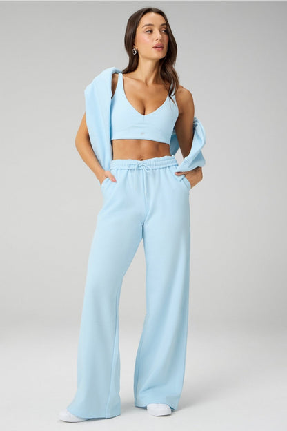 Fabletics Cozy Fleece Wide Leg Sweatpant