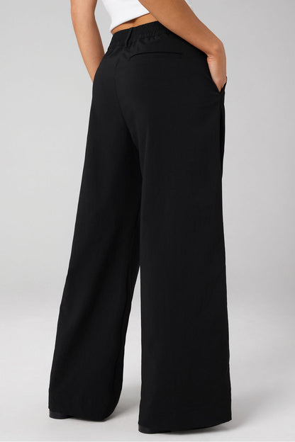 Fabletics Everyday Wide Leg Mid-Rise Trouser