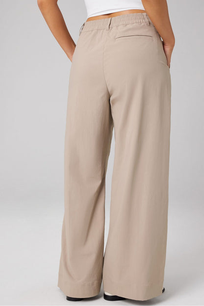 Fabletics Everyday Wide Leg Mid-Rise Trouser