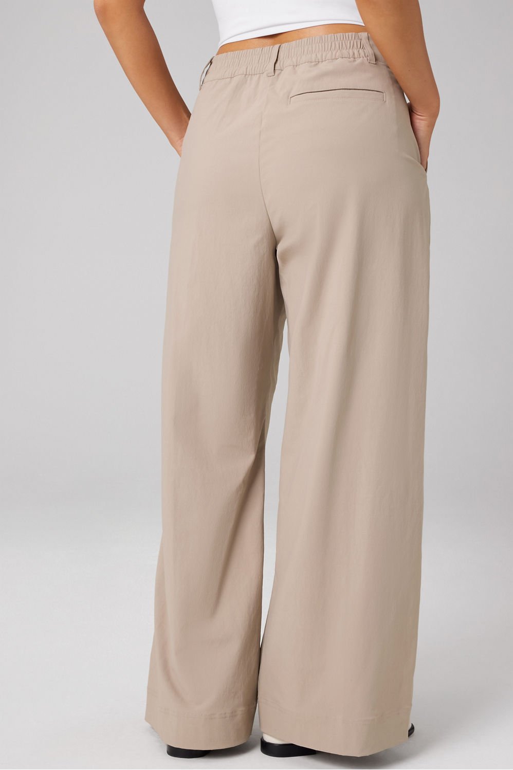 Fabletics Everyday Wide Leg Mid-Rise Trouser