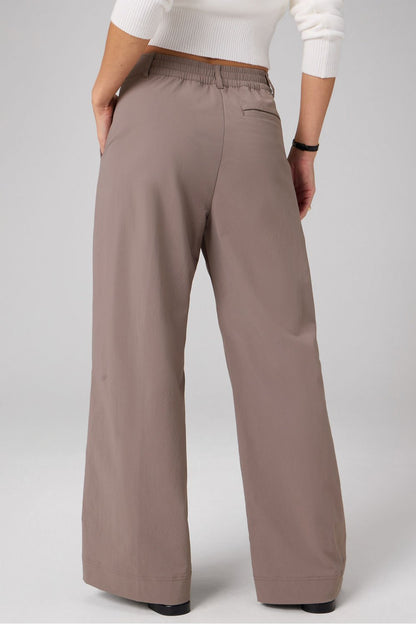 Fabletics Everyday Wide Leg Mid-Rise Trouser
