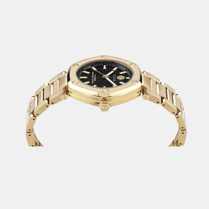 Philipp Plein Women Quartz Black Dial Analog Stainless Steel Watch Pw1Ba0623
