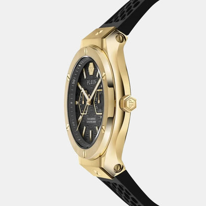 Philipp Plein Men Quartz Black Dial Multi-Function Silicone Watch PW1GA0226