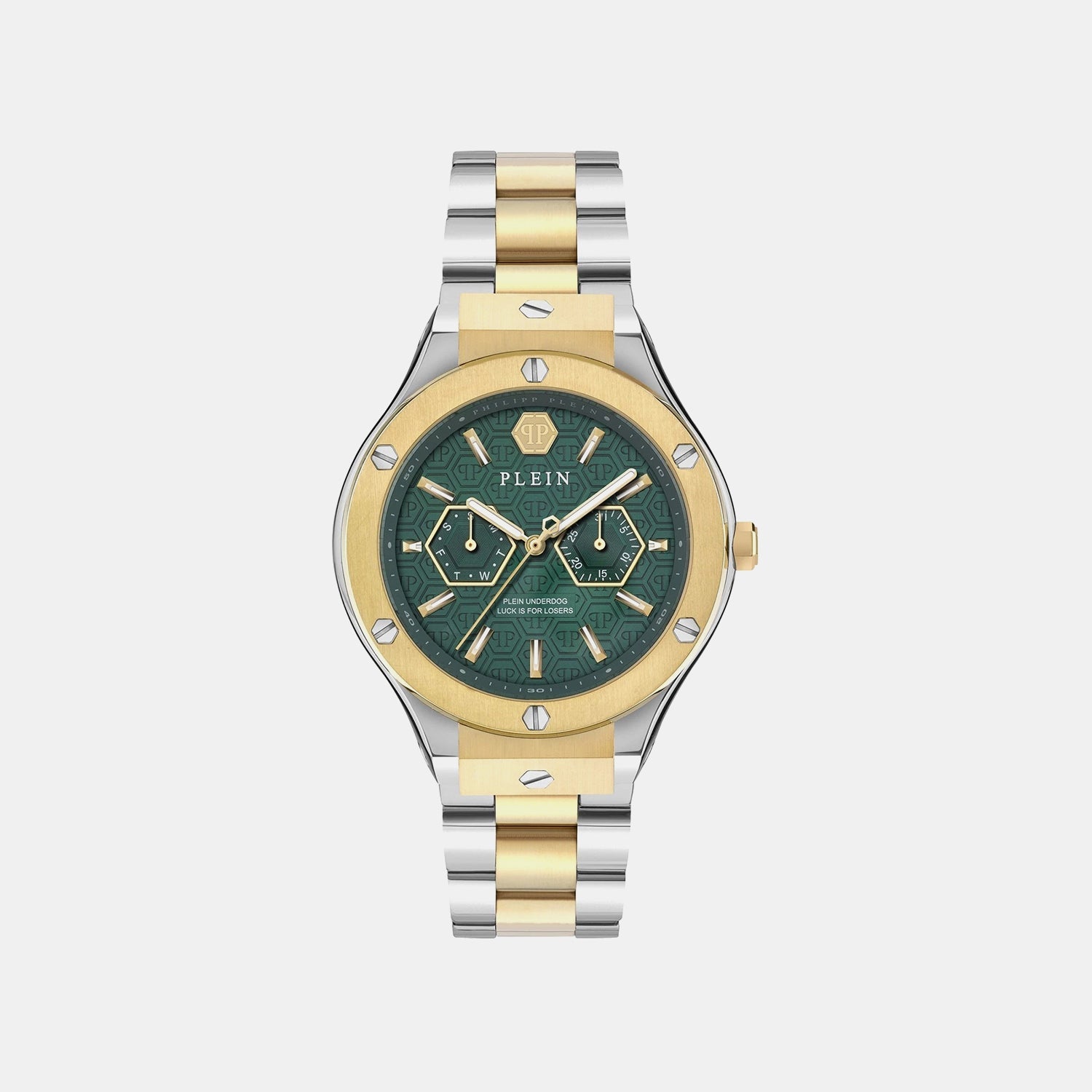 Philipp Plein Men Quartz Green Dial Analog Stainless Steel Watch Pw1Ga0426