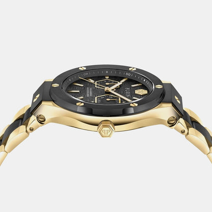 Philipp Plein Men Quartz Black Dial Analog Stainless Steel Watch Pw1Ga0626