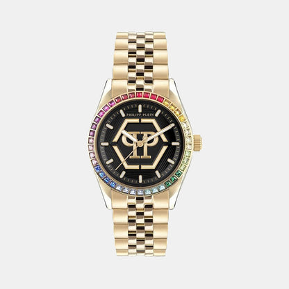 Philipp Plein 2ba-Date Superlative Women Quartz Black Dial Analog Stainless Steel Watch PW2BA0623