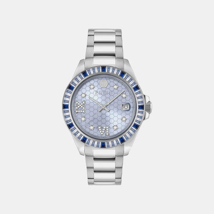 Philipp Plein Lady Empire Unisex Quartz Blue Dial Analog Stainless Steel Watch Pw2Fa0125