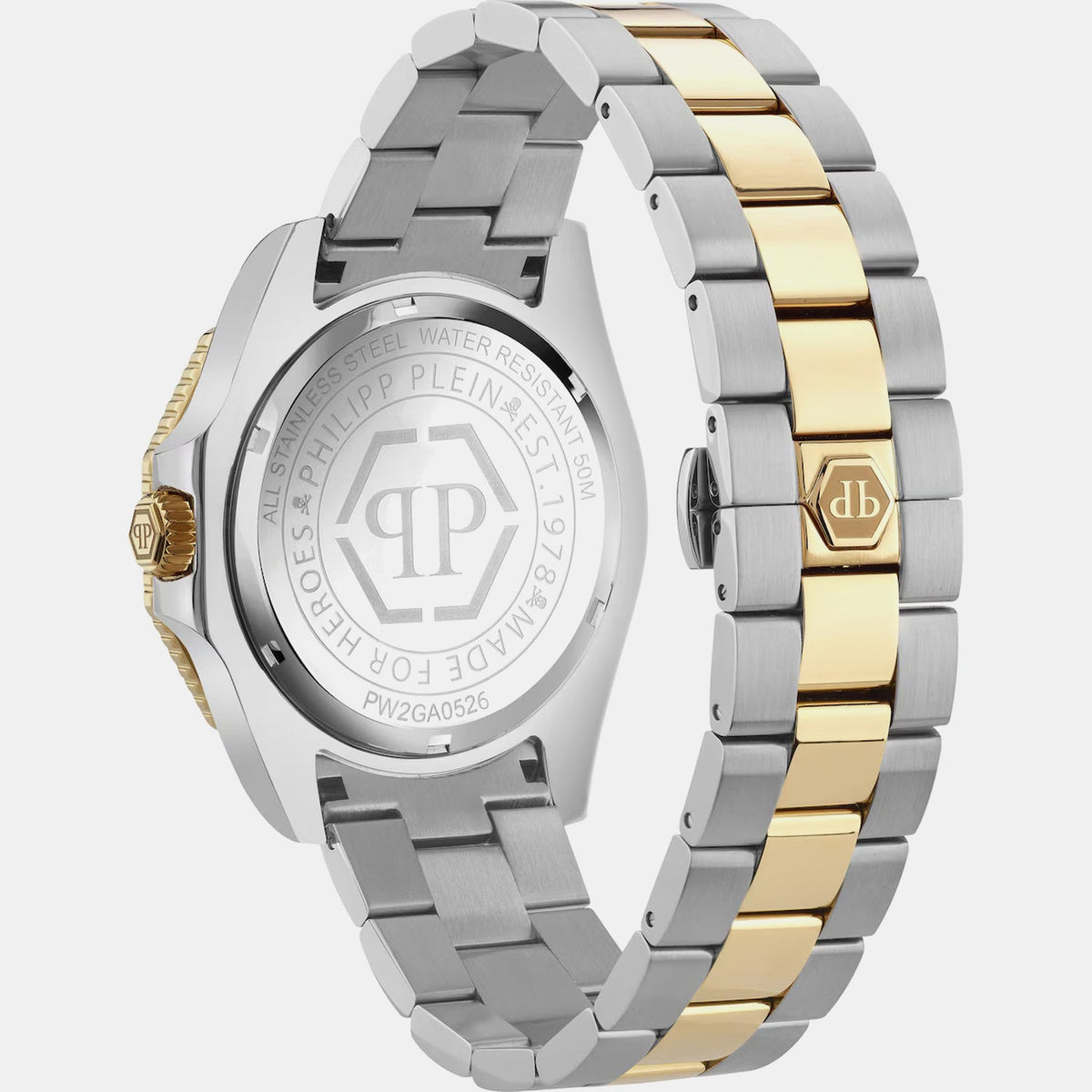 Philipp Plein Aquastorm Men Quartz Green Dial Analog Stainless Steel Watch PW2GA0526