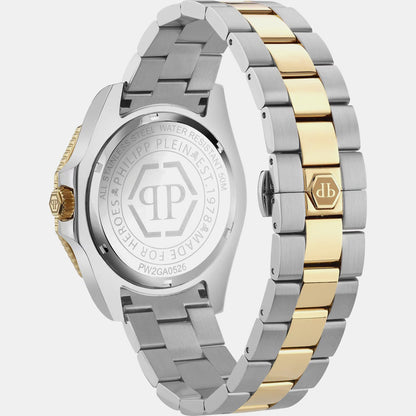 Philipp Plein Aquastorm Men Quartz Green Dial Analog Stainless Steel Watch PW2GA0526