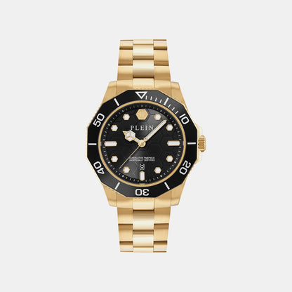 Philipp Plein Aquastorm Men Quartz Black Dial Analog Stainless Steel Watch Pw2Ga0626