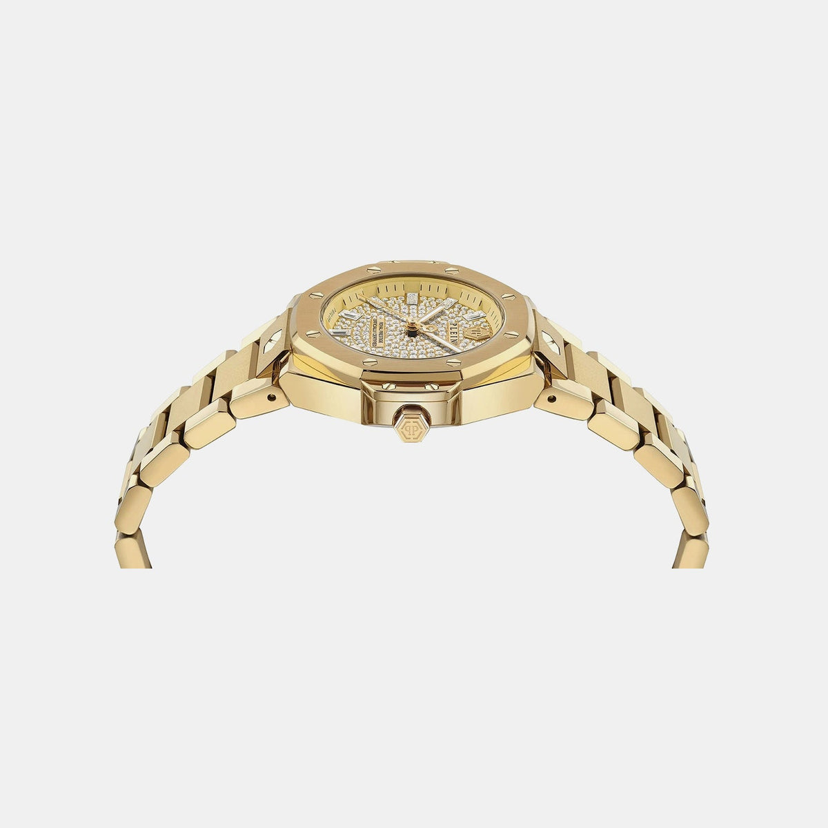 Philipp Plein Plein Royal Prestige Women Quartz Gold Dial Analog Stainless Steel Watch PW4FA0525