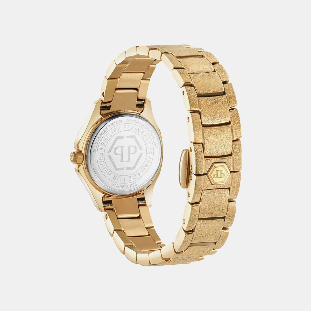 Philipp Plein the $Pectre Lady Mini Women Quartz Gold Dial Analog Stainless Steel Watch PW5FA0225
