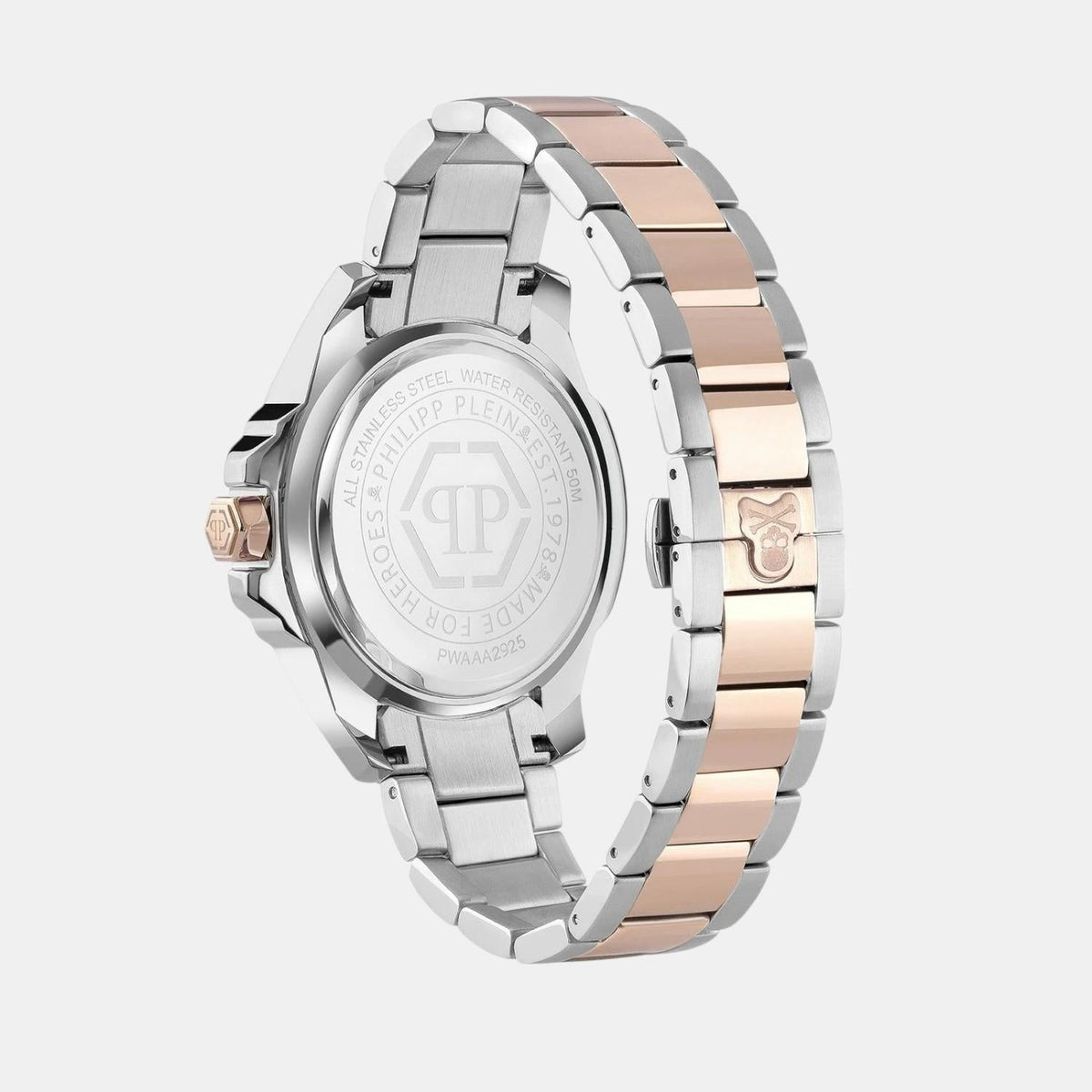 Philipp Plein Men Quartz Brown Dial Analog Stainless Steel Watch PWAAA2925