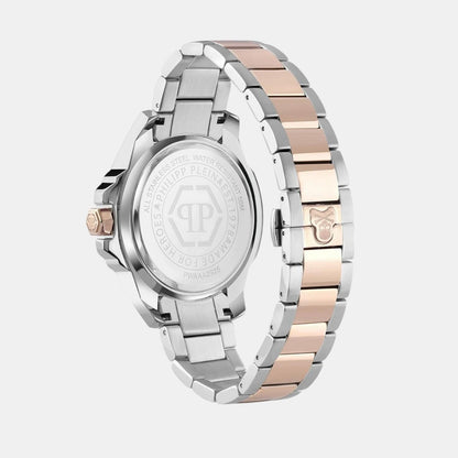 Philipp Plein Men Quartz Brown Dial Analog Stainless Steel Watch PWAAA2925