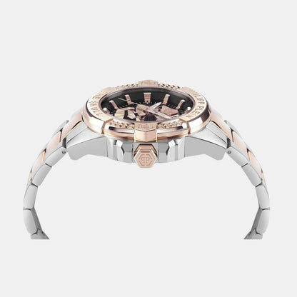 Philipp Plein Men Quartz Brown Dial Analog Stainless Steel Watch PWAAA2925
