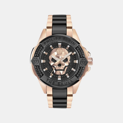 Philipp Plein Men Quartz Black Dial Analog Stainless Steel Watch Pwaaa3125