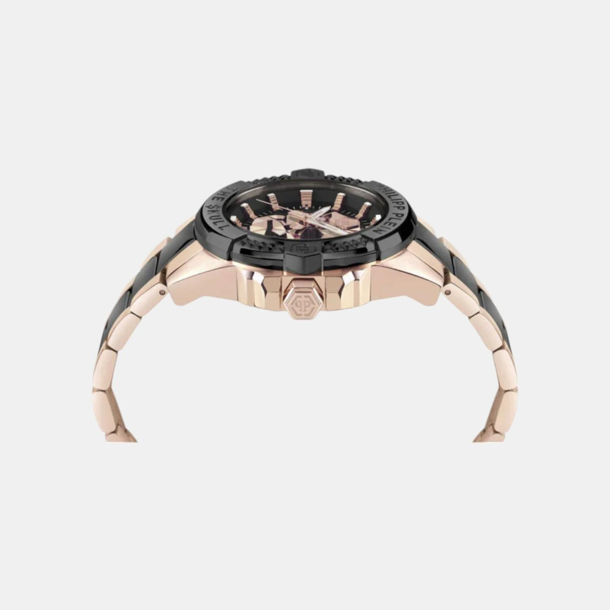 Philipp Plein Men Quartz Black Dial Analog Stainless Steel Watch PWAAA3125