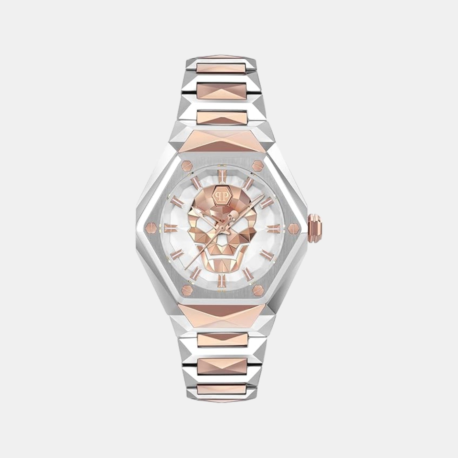 Philipp Plein Women Quartz Pink Dial Analog Stainless Steel Watch Pwada0624