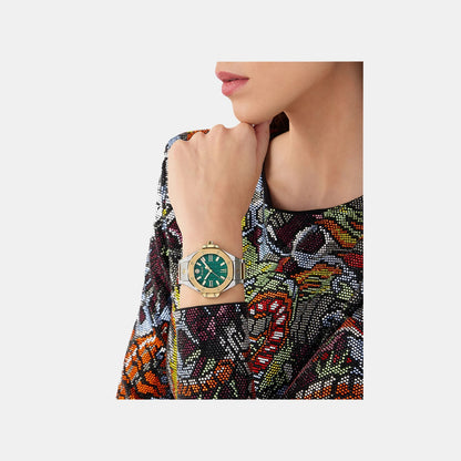 Philipp Plein Bda-Plein Lady Royal Women Quartz Green Dial Analog Stainless Steel Watch PWBDA0724