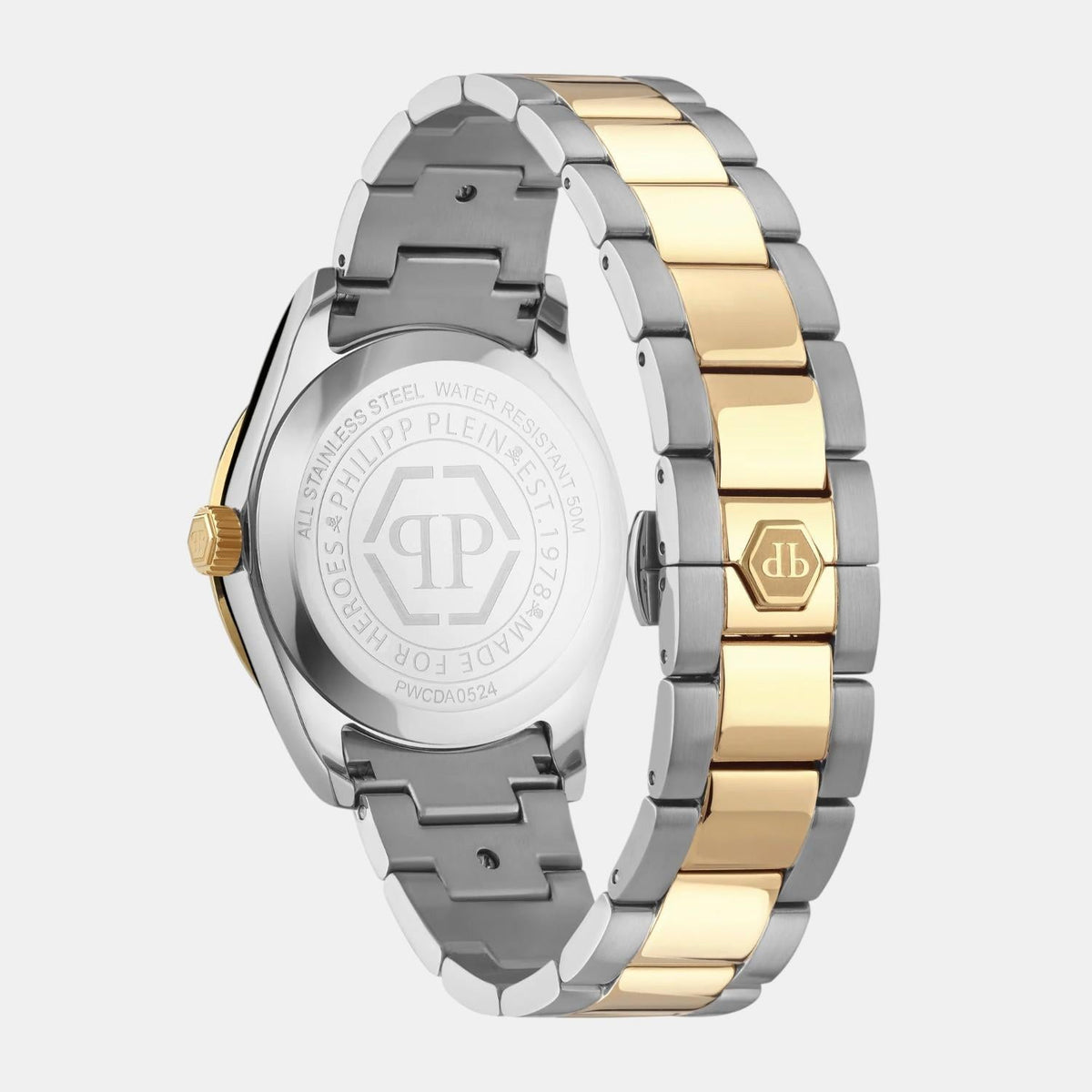 Philipp Plein Women Automatic Green Dial Analog Stainless Steel Watch PWCDA0524