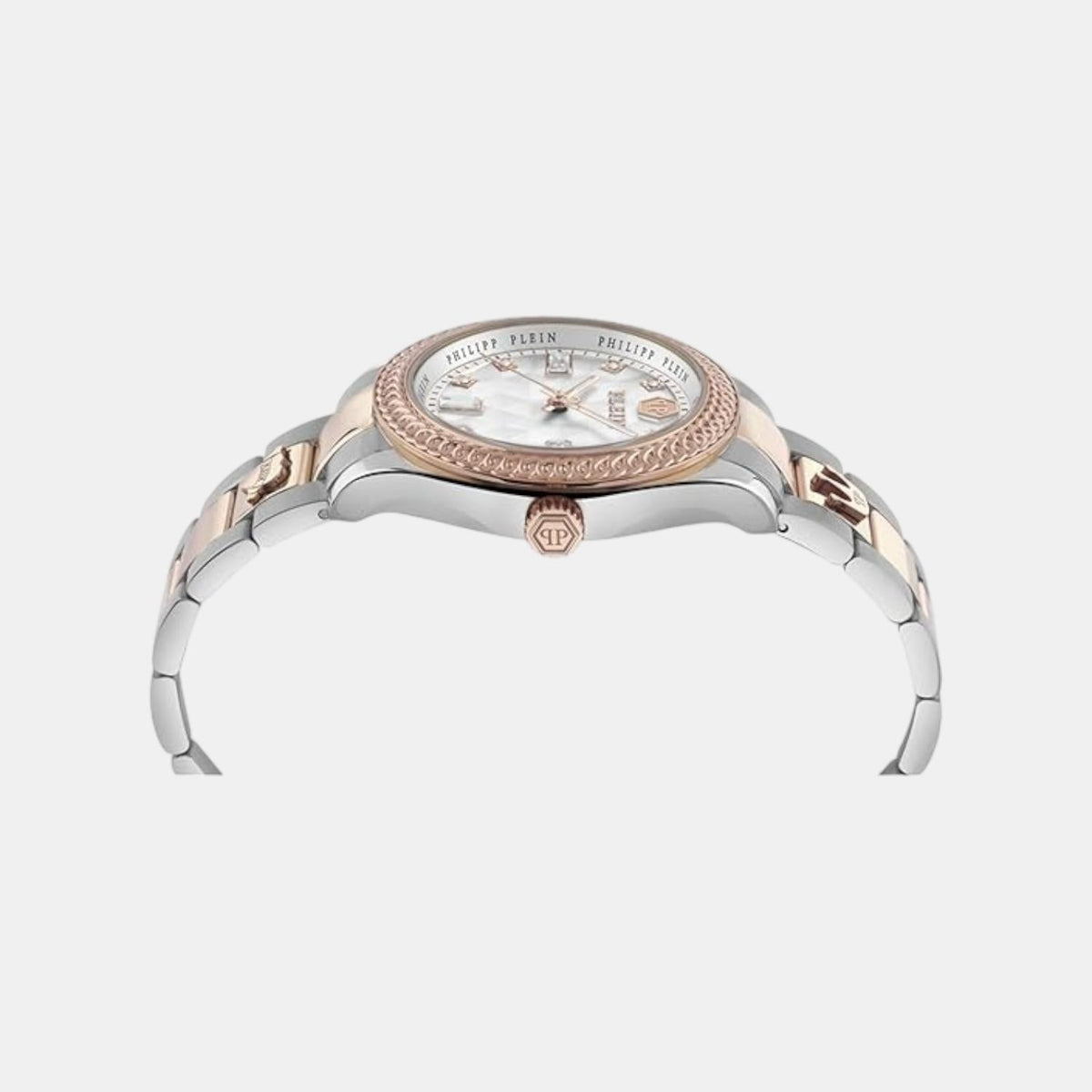 Philipp Plein Women Automatic White Dial Analog Stainless Steel Watch PWCDA0724