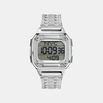 Philipp Plein Haa - Hyper Shock 44Mm Women Quartz White Dial Digital Stainless Steel Watch Pwhaa1121
