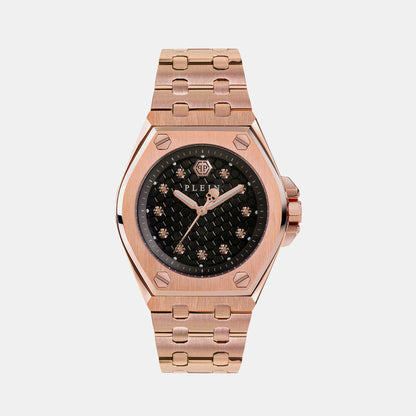 Philipp Plein Hyper $Port Women Quartz Black Dial Analog Stainless Steel Watch Pwjaa0522