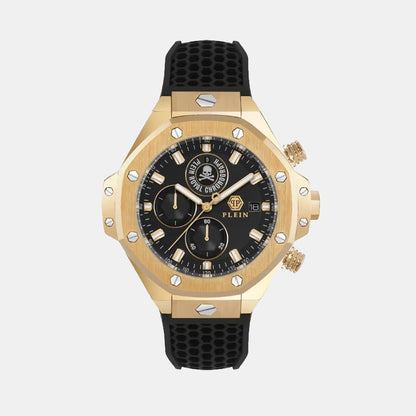 Philipp Plein Newness Men Quartz Silver Dial Chronograph Silicone Watch Pwlfa0325