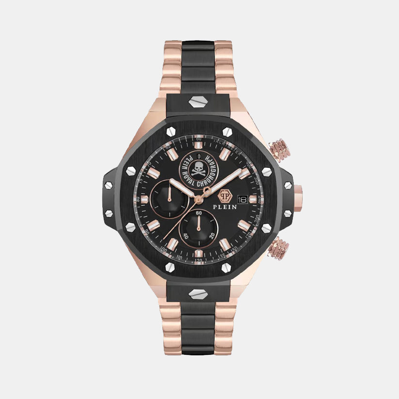 Philipp Plein Newness Men Quartz Black Dial Chronograph Silicone Watch Pwlfa0625