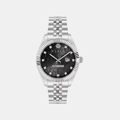 Philipp Plein Mfa-New Date Superlative Men Quartz Black Dial Analog Stainless Steel Watch Pwmfa0125