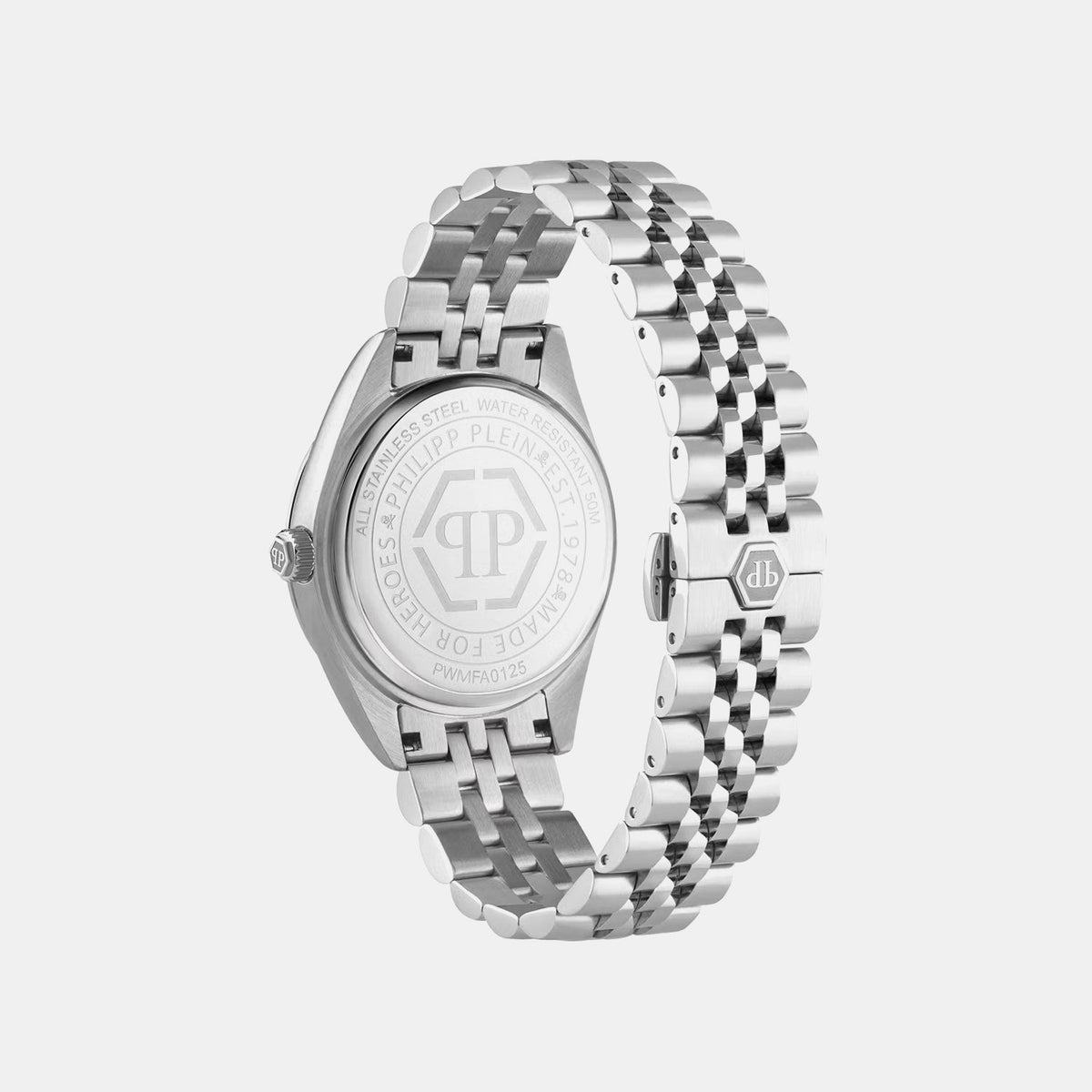 Philipp Plein Mfa-New Date Superlative Men Quartz Black Dial Analog Stainless Steel Watch PWMFA0125