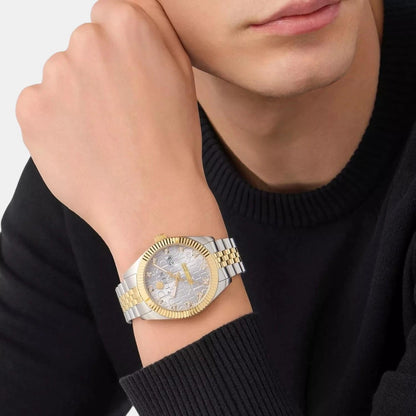 Philipp Plein Men Quartz Grey Dial Analog Stainless Steel Watch PWMFA0425