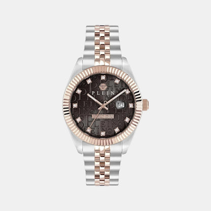Philipp Plein Men Quartz Brown Dial Analog Stainless Steel Watch Pwmfa0625